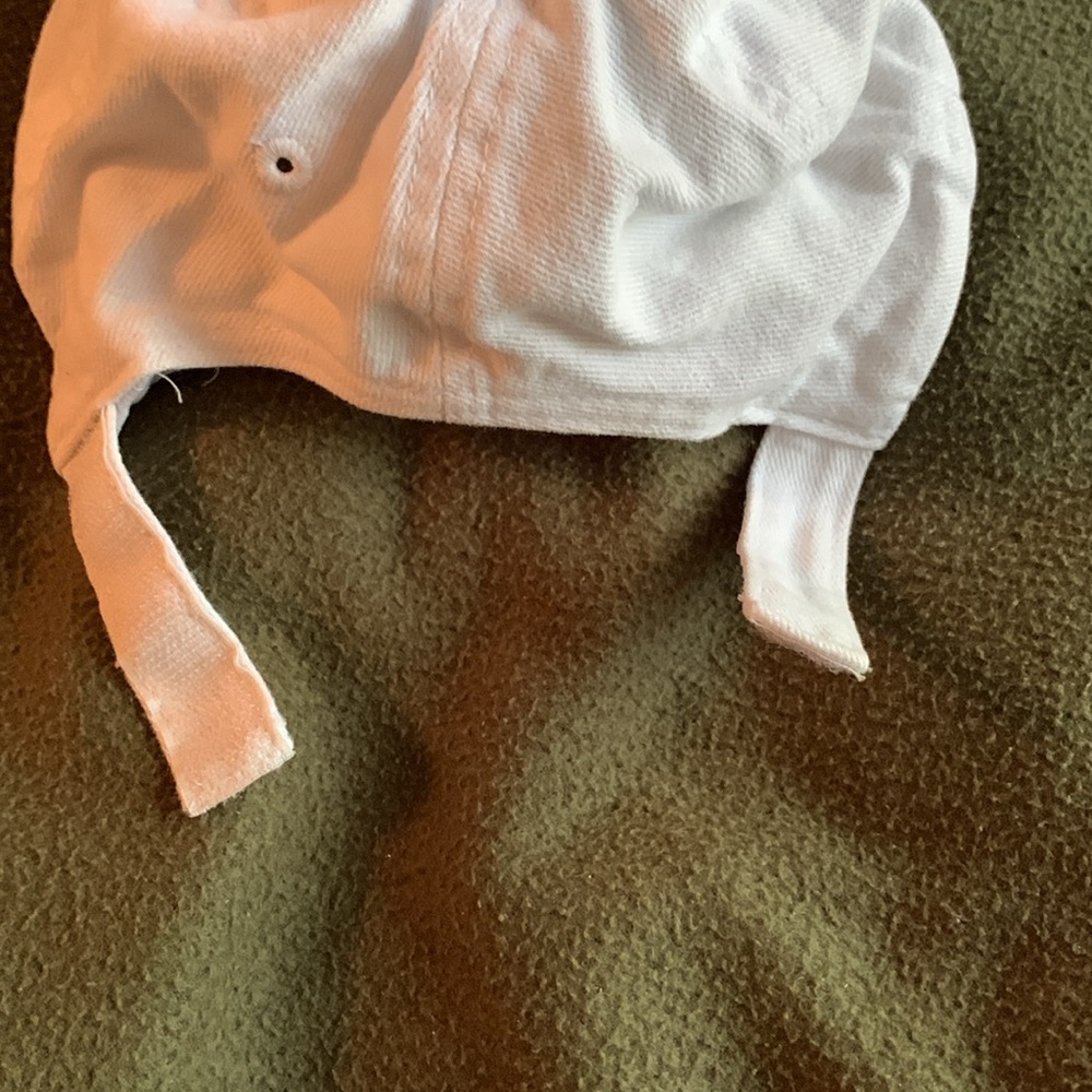 Otto white baseball hat printed with the American flag. Hook & loop strap. OSFM - Picture 3 of 5
